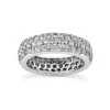 18K White Gold Diamond Eternity Band 1.75ct