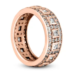 18K White Gold Diamond Eternity Band 1.82ct -Outlet Bijou Lush Store 18k gold diamond eternity band 182ct p 30398 back rose 20220426