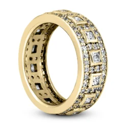 18K White Gold Diamond Eternity Band 1.82ct -Outlet Bijou Lush Store 18k gold diamond eternity band 182ct p 30398 back yellow 20220426