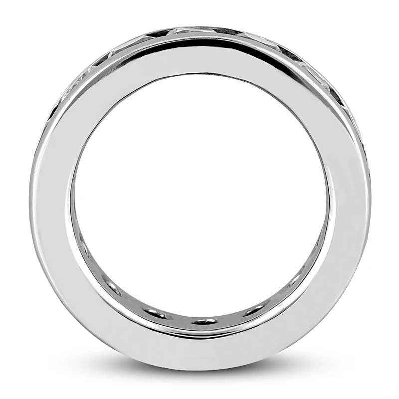 18K White Gold Diamond Eternity Band 2.85ct 11 18K White Gold Diamond Eternity Band 2.85ct - Image 9