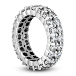 18K White Gold Diamond Eternity Band 4.40ct 6mm -Outlet Bijou Lush Store 18k gold diamond eternity band 440ct p 30510 back white 20220426