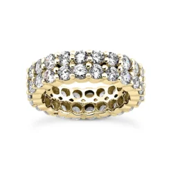 18K White Gold Diamond Eternity Band 4.40ct 6mm -Outlet Bijou Lush Store 18k gold diamond eternity band 440ct p 30510 yellow 20220426