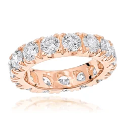 18K Yellow Gold Round Diamond Eternity Band 4ct -Outlet Bijou Lush Store 18k gold diamond eternity band 4ct p 30336 ro