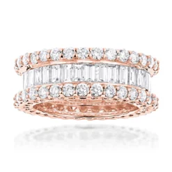 18K White Gold Diamond Eternity Band 5.72ct -Outlet Bijou Lush Store 18k gold diamond eternity band 572ct p 30430 ro