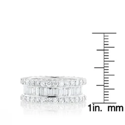 18K White Gold Diamond Eternity Band 5.72ct -Outlet Bijou Lush Store 18k gold diamond eternity band 572ct p 30430 rulerwh