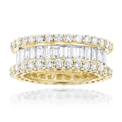 18K White Gold Diamond Eternity Band 5.72ct -Outlet Bijou Lush Store 18k gold diamond eternity band 572ct p 30430 ye