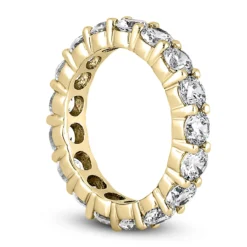 18K White Gold Diamond Eternity Band 5.85ct -Outlet Bijou Lush Store 18k gold diamond eternity band 585ct p 30320 back yellow 20220420 20220426