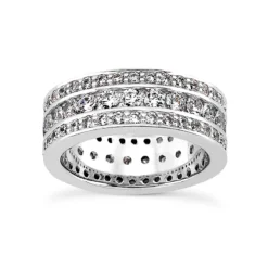 18K White Gold Diamond Eternity Ring 1.90ct