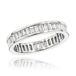 18K White Gold Diamond Eternity Ring 2.72ct