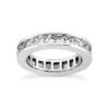 Thin 18K White Gold Diamond Eternity Ring 3.57ct