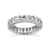 18K White Gold Diamond Eternity Ring 6.65ct