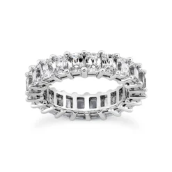 18K White Gold Diamond Eternity Ring 6.65ct