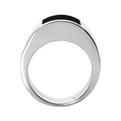 18K White Gold Men's Black Onyx Ring 12.9mm -Outlet Bijou Lush Store 18k gold mens black onyx ring p 31945 back white 20220426