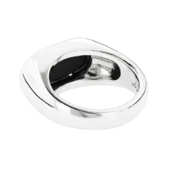 18K White Gold Men's Black Onyx Ring 8.9mm -Outlet Bijou Lush Store 18k gold mens black onyx ring p 31952 backwh