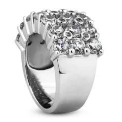 18K White Gold Men's Diamond Ring 1.53ct 11 18K White Gold Men's Diamond Ring 1.53ct -Outlet Bijou Lush Store 18k gold mens diamond ring 153ct p 31742 back white 20220426