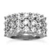 18K White Gold Men's Diamond Ring 1.53ct