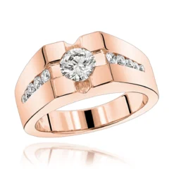 18K White Gold Men's Diamond Ring 1.72ct -Outlet Bijou Lush Store 18k gold mens diamond ring 172ct p 31722 ro