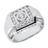 18K White Gold Men's Diamond Ring 1.98ct 2 18K White Gold Men's Diamond Ring 1.98ct -Outlet Bijou Lush Store 18k gold mens diamond ring 198ct p 31685 white 20220426