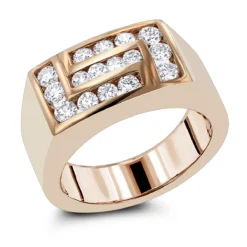 18K Yellow Gold Men's Diamond Ring 1ct By Luxurman 10 18K Yellow Gold Men's Diamond Ring 1ct By Luxurman -Outlet Bijou Lush Store 18k gold mens diamond ring 1ct p 31882 ro