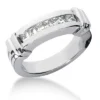 18K White Gold Men's Diamond Wedding Band 0.98ct -Outlet Bijou Lush Store 18k gold mens diamond wedding band 098ct p 30759