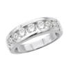 7 Stone Anniversary Band 18K White Gold Men's Or Women's Diamond Wedding Ring 1.5ct 1 7 Stone Anniversary Band 18K White Gold Men's Or Women's Diamond Wedding Ring 1.5ct -Outlet Bijou Lush Store 18k gold mens or womens diamond wedding band 7 stone anniversary ring 15ct 000817 wh