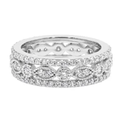 18K White Gold Tacori Style Diamond Full Eternity Ring 1.81c -Outlet Bijou Lush Store 18k gold tacori style diamond full eternity ring 181c p 23025 backwh