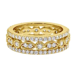 18K White Gold Tacori Style Diamond Full Eternity Ring 1.81c -Outlet Bijou Lush Store 18k gold tacori style diamond full eternity ring 181c p 23025 backye