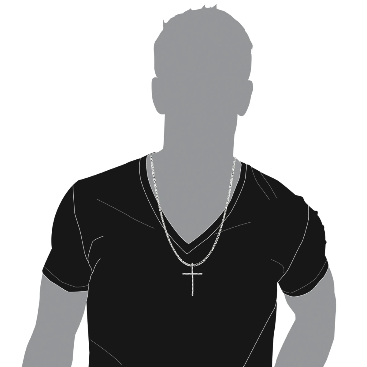 1ct Large Diamond Cross Pendant 14K White Gold Yellow Gold Or Rose Gold 7 1ct Large Diamond Cross Pendant 14K White Gold Yellow Gold Or Rose Gold - Image 5