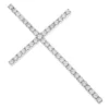 1ct Large Diamond Cross Pendant 14K White Gold Yellow Gold Or Rose Gold -Outlet Bijou Lush Store 1ct large diamond cross pendant white gold yellow gold or rose gold mainwh