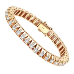 15 Carat Unique Diamond Tennis Bracelet For Men 14K Yellow Gold By Luxurman -Outlet Bijou Lush Store 20 carat unique diamond tennis bracelet for men in 14k gold by luxurman ro