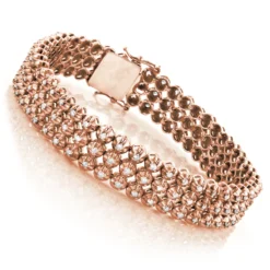 3 Row Men's Diamond Bracelet 4.75ct 10K White Gold Tennis Bracelet Design -Outlet Bijou Lush Store 3 row mens diamond bracelet 475ct 10k gold p 48329 ro