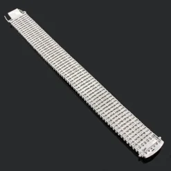 7 Row Diamond Bracelet For Men 1.20ct Sterling Silver -Outlet Bijou Lush Store 7 row diamond bracelet for men 134ct sterling silver 2