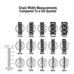 Men's Diamond Tennis Chain 10K Yellow Gold Affordable 2 Row Necklace 1ct -Outlet Bijou Lush Store Chains Sizing Comparison Coin 8