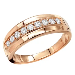 Affordable 10K Yellow Gold 0.5 Carat Round Diamond Wedding Ring For Men And Women -Outlet Bijou Lush Store affordable 10k gold 05 carat round diamond wedding ring for men and women 000850 ro