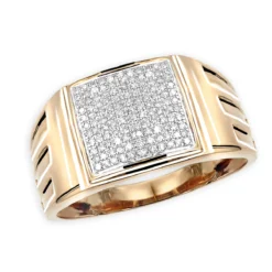 Affordable 10K Yellow Gold Men's Diamond Ring 0.25ct 12mm Wide Wedding Band 10 Affordable 10K Yellow Gold Men's Diamond Ring 0.25ct 12mm Wide Wedding Band -Outlet Bijou Lush Store affordable 10k gold mens diamond ring 0 25ct 12mm wide wedding band ro