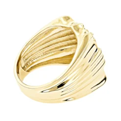 Anchor Nautical 14K Yellow Gold Men's Diamond Ring 0.10 -Outlet Bijou Lush Store anchor nautical jewelry 14k gold mens diamond ring 010 p 6240 backye