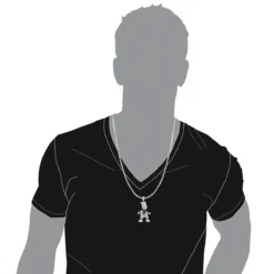 Bart Simpson Diamond Pendant 0.75ct Sterling Silver -Outlet Bijou Lush Store bart simpson diamond pendant 075ct sterling silver p 47930 bodwh