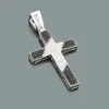 Black And White Diamond Cross Pendant 0.51ct Silver -Outlet Bijou Lush Store black and white diamond cross pendant 051ct silver p 47168