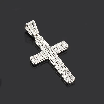 Black And White Diamond Cross Pendant 0.51ct Silver 4 Black And White Diamond Cross Pendant 0.51ct Silver - Image 2