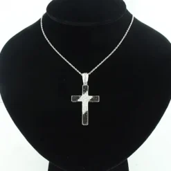 Black And White Diamond Cross Pendant 0.51ct Silver 8 Black And White Diamond Cross Pendant 0.51ct Silver -Outlet Bijou Lush Store black and white diamond cross pendant 051ct silver p 47168bod