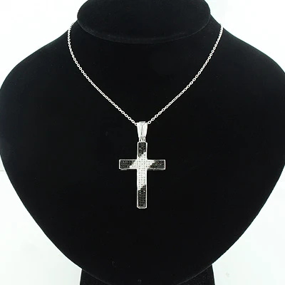 Black And White Diamond Cross Pendant 0.51ct Silver 5 Black And White Diamond Cross Pendant 0.51ct Silver - Image 3