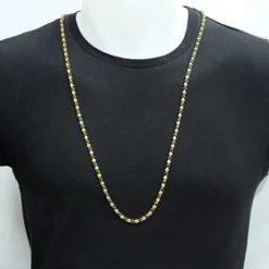 Black And Yellow Diamond Chain Necklace 20.87ct 10K Yellow Gold -Outlet Bijou Lush Store black and yellow diamond chain necklace 2087ct 10k gold p 48327bod