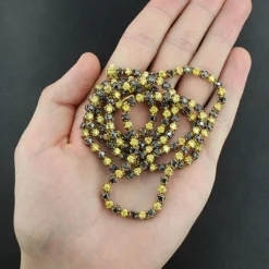 Black And Yellow Diamond Chain Necklace 20.87ct 10K Yellow Gold -Outlet Bijou Lush Store black and yellow diamond chain necklace 2087ct 10k gold p 48327box