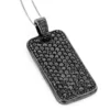 Iced Out Black Diamond Dog Tag Pendant 7.15ct Sterling Silver -Outlet Bijou Lush Store black diamond dog tag pendant 715ct sterling silver p 43323