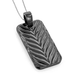 Iced Out Black Diamond Dog Tag Pendant 7.15ct Sterling Silver -Outlet Bijou Lush Store black diamond dog tag pendant 715ct sterling silver p 43323back