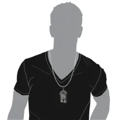 Black Diamond Jesus Face Pendant 0.85ct Sterling Silver -Outlet Bijou Lush Store black diamond jesus face pendant 175ct sterling silver p 49378bod