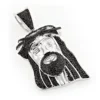 Black Diamond Jesus Head Face Pendant Mini 0.75ct 10K White Gold -Outlet Bijou Lush Store black diamond jesus head face pendant mini 09ct 10k gold mainwh