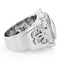 Black Onyx 14K White Gold Diamond Onyx Ring .65ct -Outlet Bijou Lush Store black onyx rings 14k gold diamond onyx ring 65ct p 7080 backwh