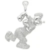 Real Diamond Popeye Pendant For Men In Sterling Silver 4ct 1 Real Diamond Popeye Pendant For Men In Sterling Silver 4ct -Outlet Bijou Lush Store cartoons custom real diamond popeye pendant for men in sterling silver 4ct mainwh