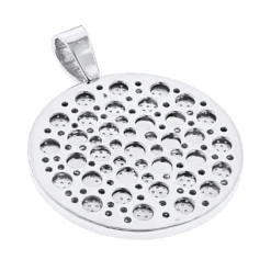 Custom 10K Yellow Gold Diamond Initial Pendant For Men 6.5ct Large Round Medallion -Outlet Bijou Lush Store custom 10k yellow gold diamond dj pendant for men with initials 65ct back white